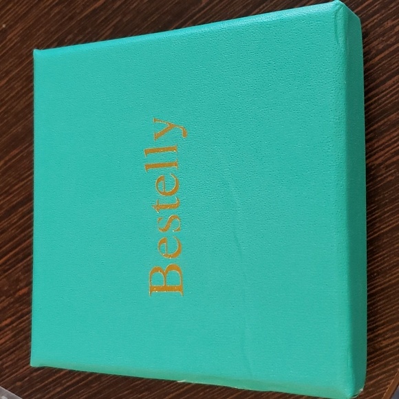 Bestelly 14k Gold Plated Layered Necklace w/a Golden Coin & Faux Turquoise Bead - Picture 7 of 7